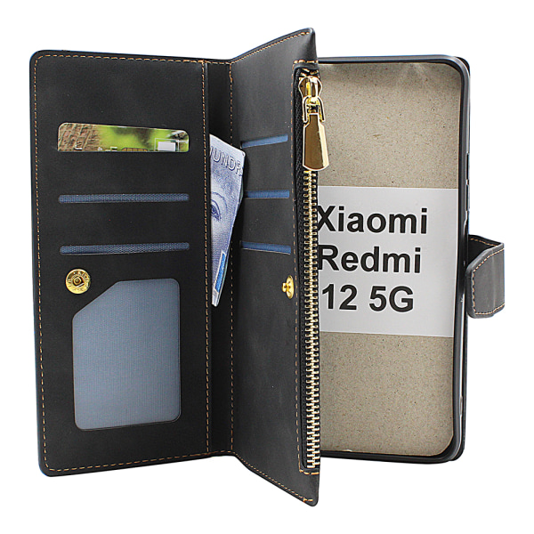 XL Standcase Lyxfodral Xiaomi Redmi 12 5G Vinröd