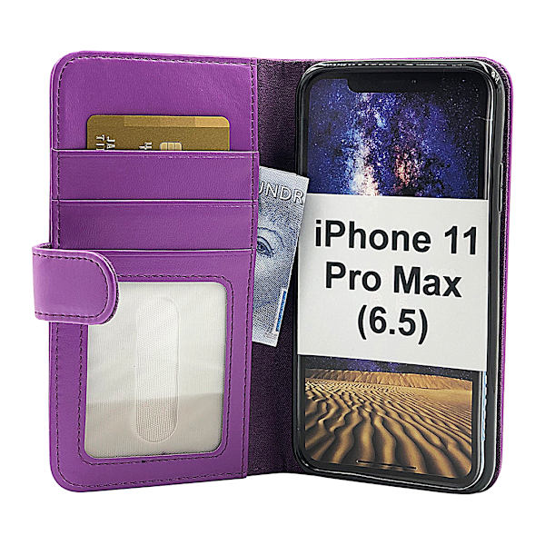 Skimblocker Plånboksfodral iPhone 11 Pro Max (6.5) Lila