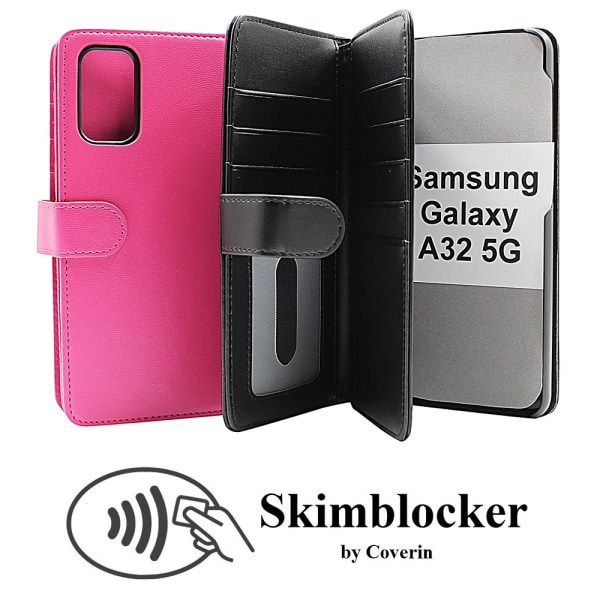 Skimblocker XL Wallet Samsung Galaxy A32 5G (A326B) Svart