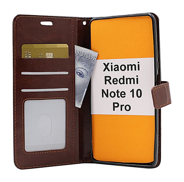 Crazy Horse Wallet Xiaomi Redmi Note 10 Pro Lila