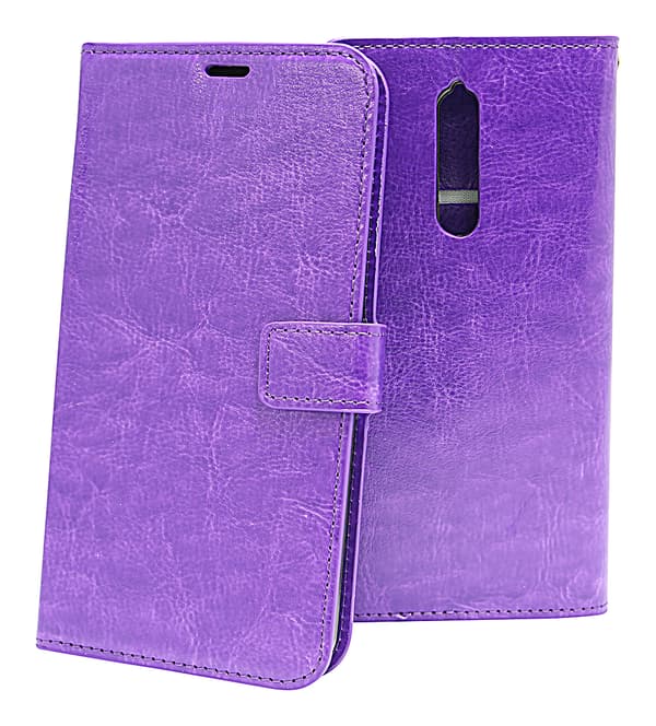 Crazy Horse Wallet Nokia 8 Lila