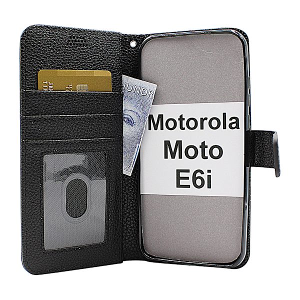 New Standcase Wallet Motorola Moto E6i Brun