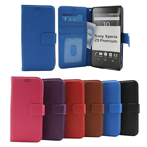 New Standcase Wallet Sony Xperia Z5 Premium (E6853) Blå