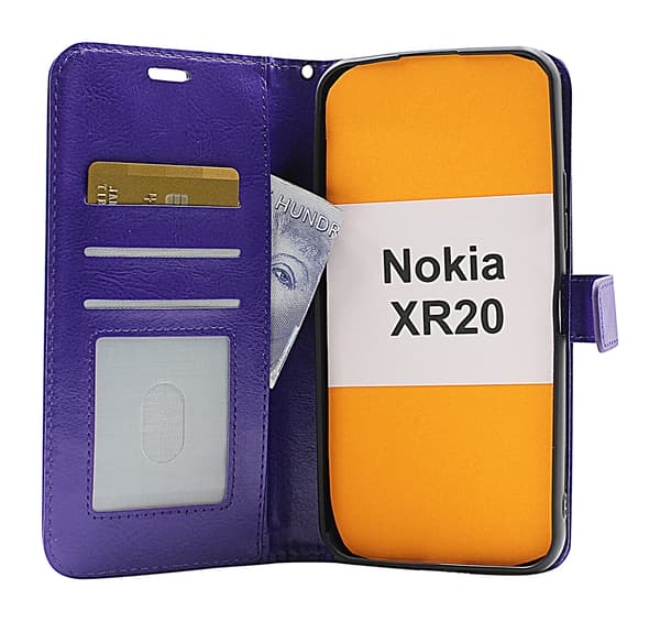 Crazy Horse Wallet Nokia XR20 Brun