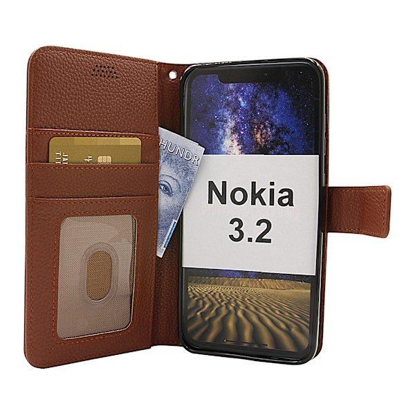 New Standcase Wallet Nokia 3.2 Brun