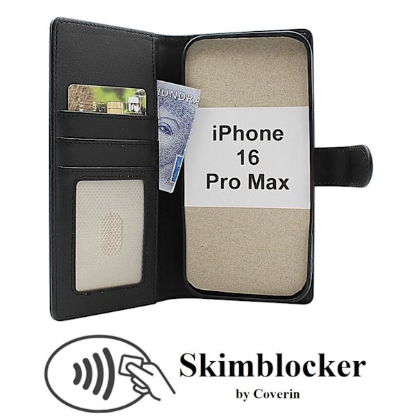 Skimblocker iPhone 16 Pro Max Magnet Plånboksfodral