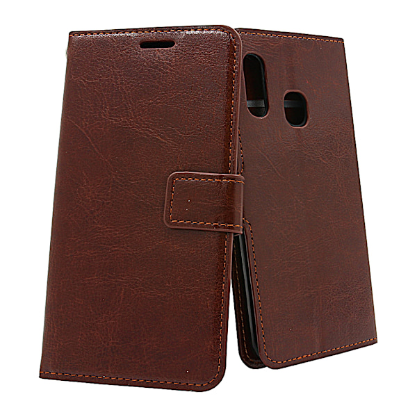 Crazy Horse Wallet Samsung Galaxy A20e (A202F/DS) Brun