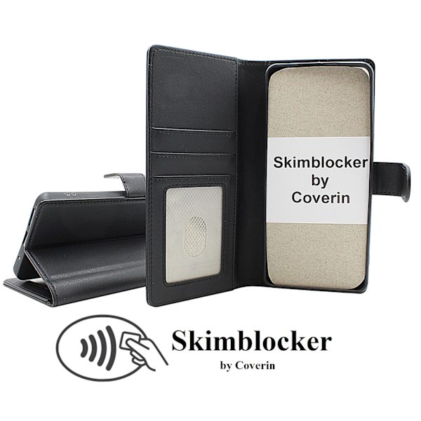 Skimblocker iPhone 16 Plånboksfodral Brun