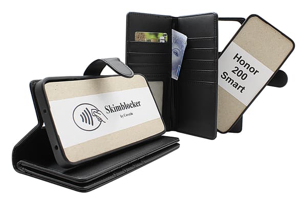 Skimblocker Honor 200 Smart 5G XL Magnet Plånboksfodral