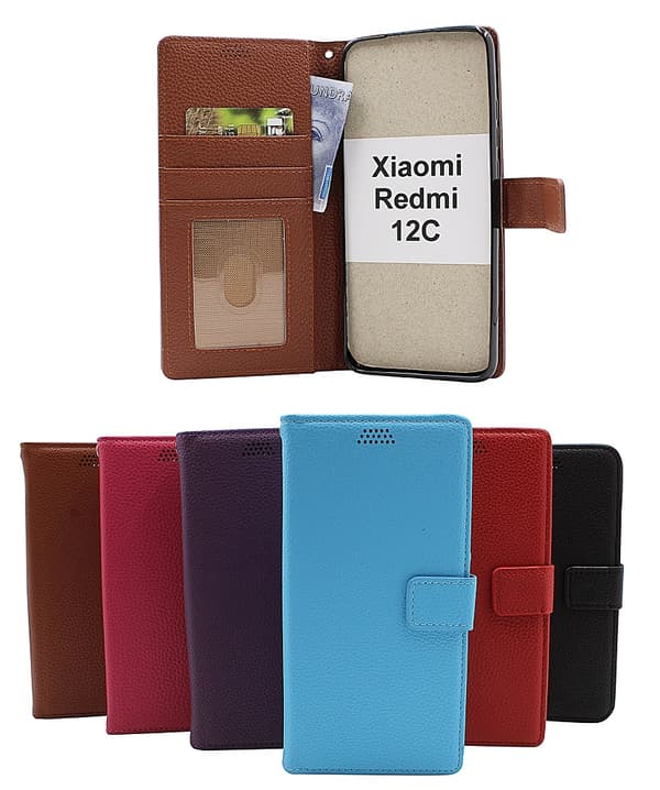 New Standcase Wallet Xiaomi Redmi 12C Hotpink