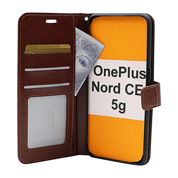 Crazy Horse Wallet OnePlus Nord CE 5G Röd