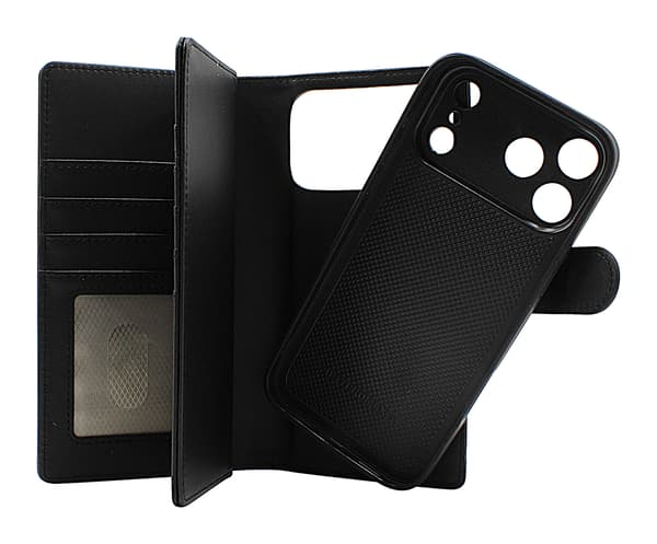 Skimblocker iPhone 17 Pro Max XL Magnet Plånboksfodral Svart