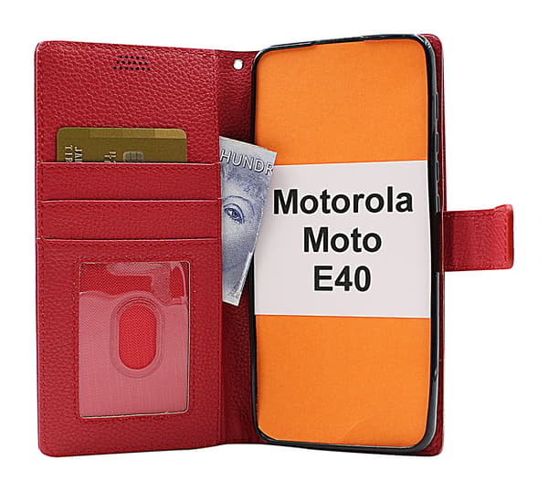 New Standcase Wallet Motorola Moto E40 Lila
