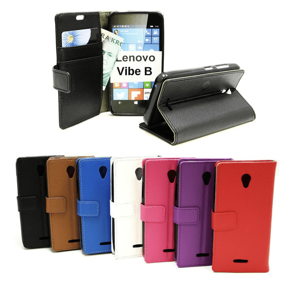 Standcase Wallet Lenovo B / Vibe B Svart J361