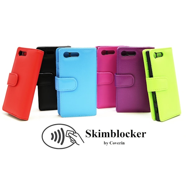 Skimblocker Plånboksfodral Sony Xperia X Compact (F5321) Lila