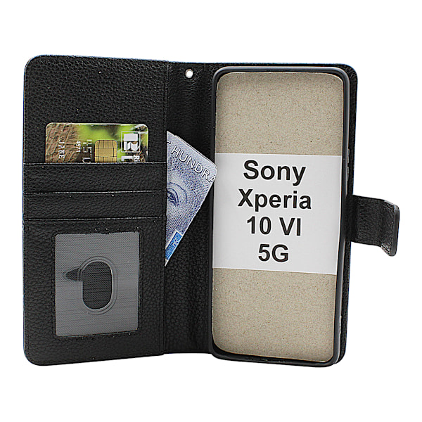 Sony Xperia 10 VI 5G New Standcase Plånboksfodral Ljusblå