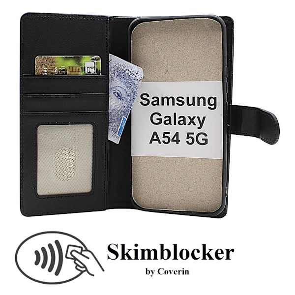 Skimblocker Samsung Galaxy A54 5G Plånboksfodral