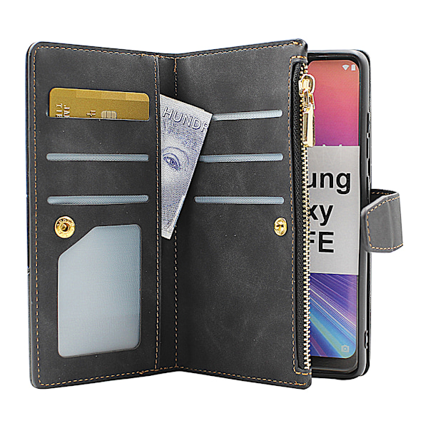 XL Standcase Lyxfodral Samsung Galaxy S20 FE 5G Mörkblå