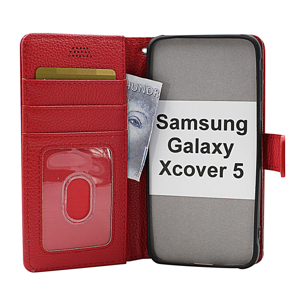 New Standcase Wallet Samsung Galaxy Xcover 5 (SM-G525F) Brun