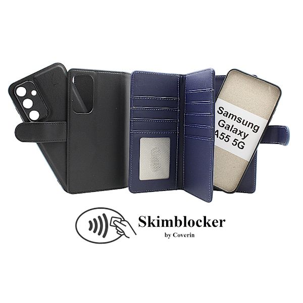 Skimblocker XL Magnet Fodral Samsung Galaxy A55 5G Svart