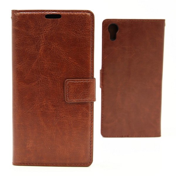 Crazy Horse Wallet Sony Xperia X (F5121) Brun