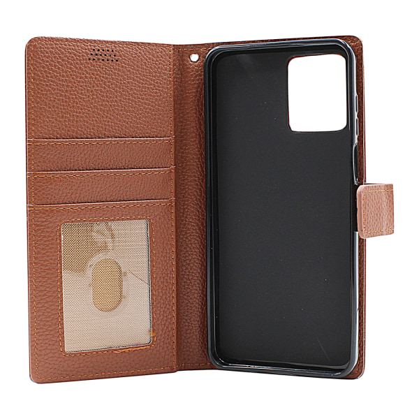 New Standcase Wallet Motorola Moto G53 5G Brun