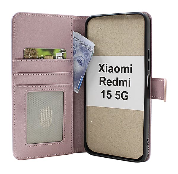 Skimblocker Xiaomi Redmi 15 5G Plånboksfodral