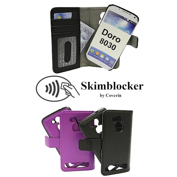 Skimblocker Magnet Wallet Doro 8030 Svart