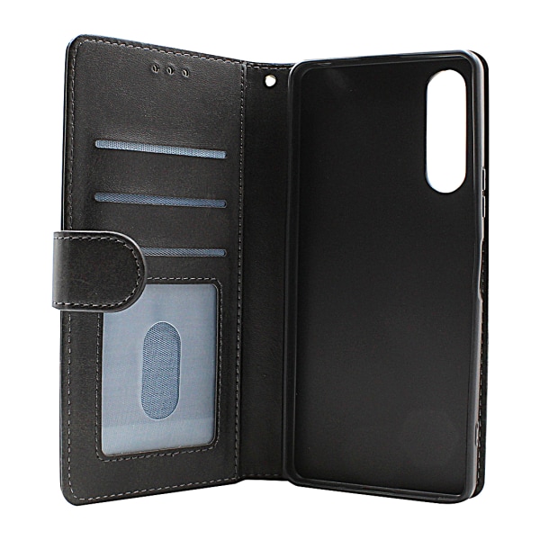 Zipper Standcase Wallet Sony Xperia 10 V 5G Marinblå