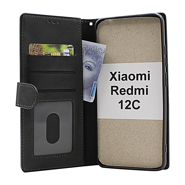 Zipper Standcase Wallet Xiaomi Redmi 12C Röd