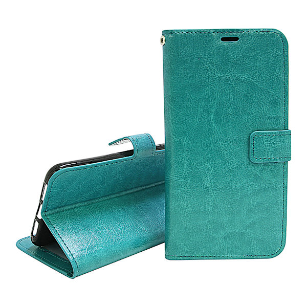 Crazy Horse Wallet OnePlus 6 Turkos