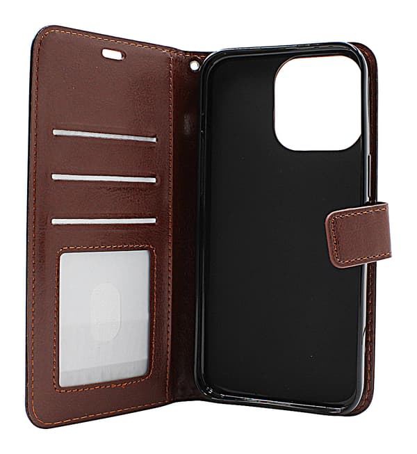 Crazy Horse Wallet iPhone 15 Pro Max Grön