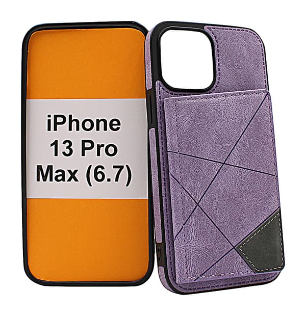 Lyx CardCase iPhone 13 Pro Max (6.7) Marinblå