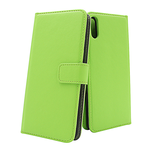Skimblocker Magnet Wallet Sony Xperia L3 Grön