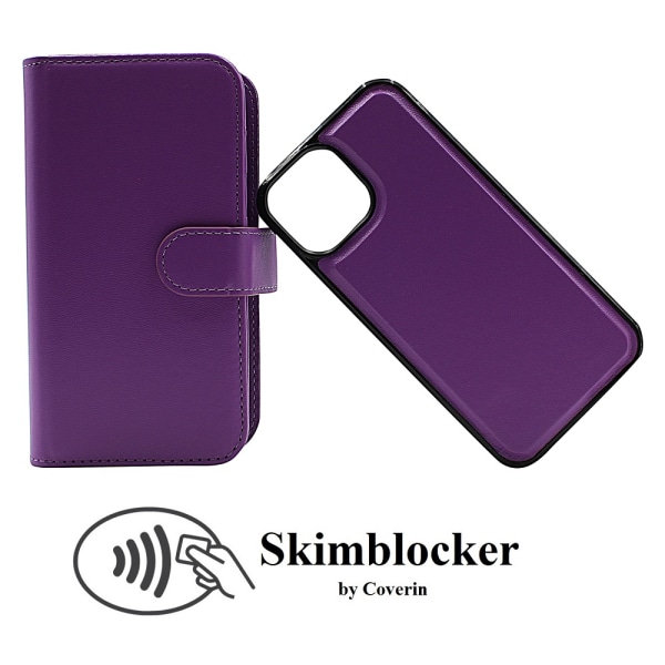 Skimblocker XL Magnet Fodral iPhone 13 Mini (5.4) Svart