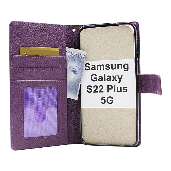 New Standcase Wallet Samsung Galaxy S22 Plus 5G Svart
