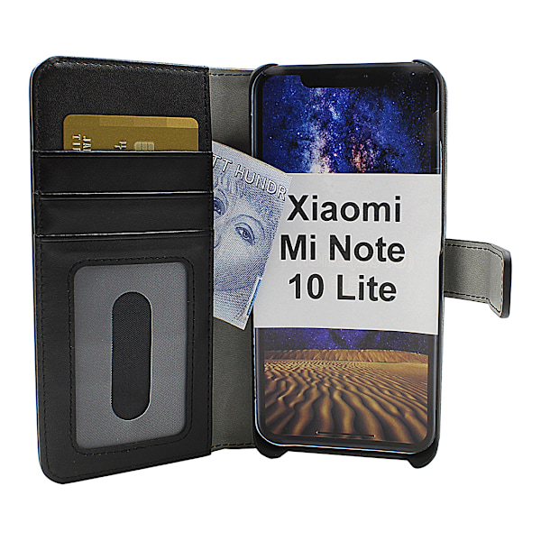Skimblocker Magnet Wallet Xiaomi Mi Note 10 Lite (Svart)