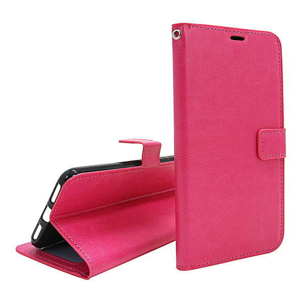 Crazy Horse Wallet Huawei Y6 2019 Hotpink