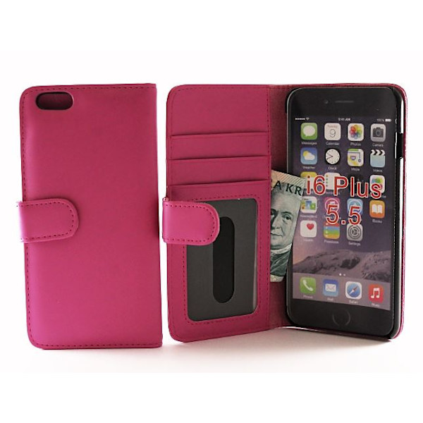 Skimblocker Plånboksfodral iPhone 6 Plus/6s Plus Hotpink A263