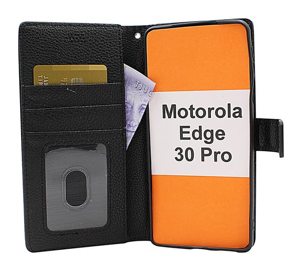 New Standcase Wallet Motorola Edge 30 Pro Svart