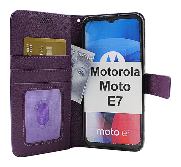 New Standcase Wallet Motorola Moto E7 Hotpink