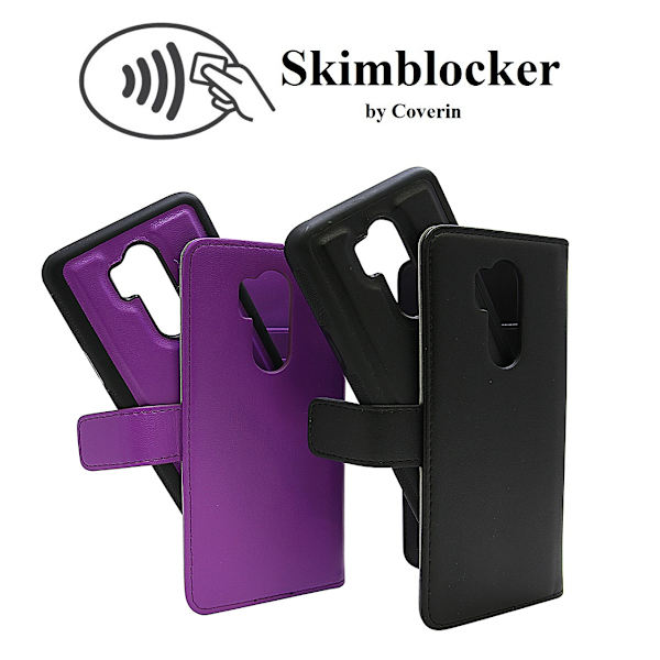 Skimblocker Magnet Wallet LG G7 ThinQ (G710M) Svart