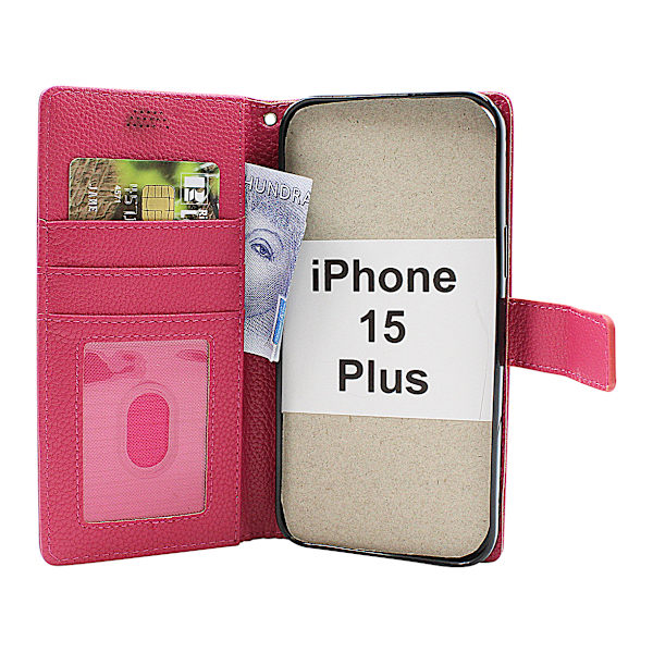 New Standcase Wallet iPhone 15 Plus Svart
