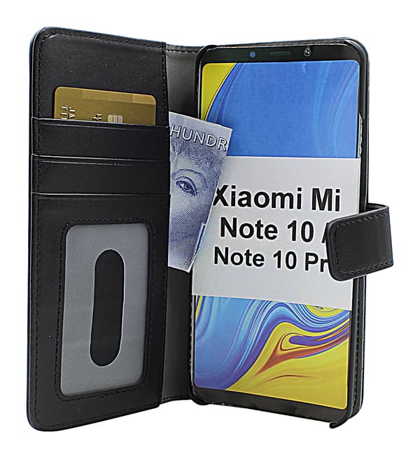 Skimblocker Magnet Wallet Xiaomi Mi Note 10 / Note 10 Pro Svart
