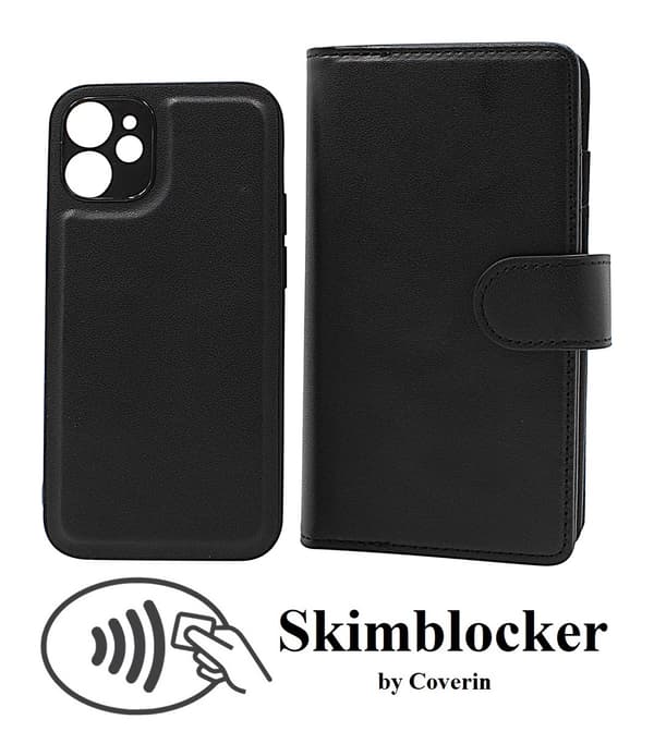 Skimblocker iPhone 12 Mini XL Magnet Plånboksfodral