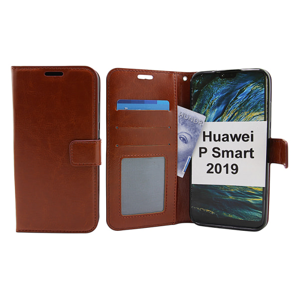 Crazy Horse Wallet Huawei P Smart 2019 Röd