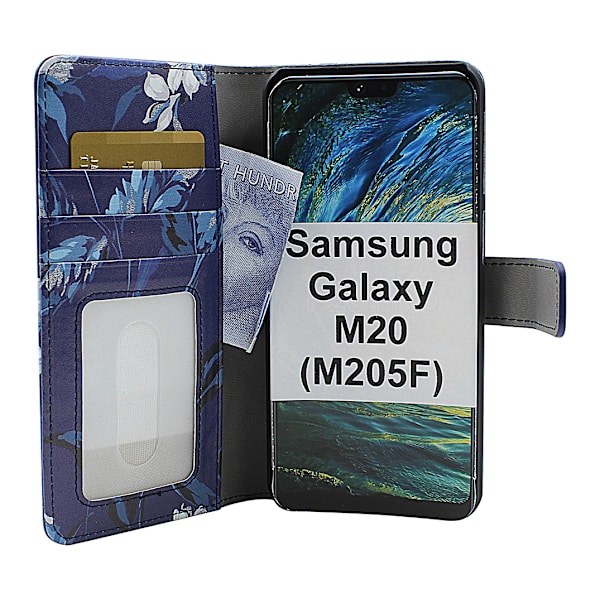 Skimblocker Magnet Designwallet Samsung Galaxy M20 (M205F)