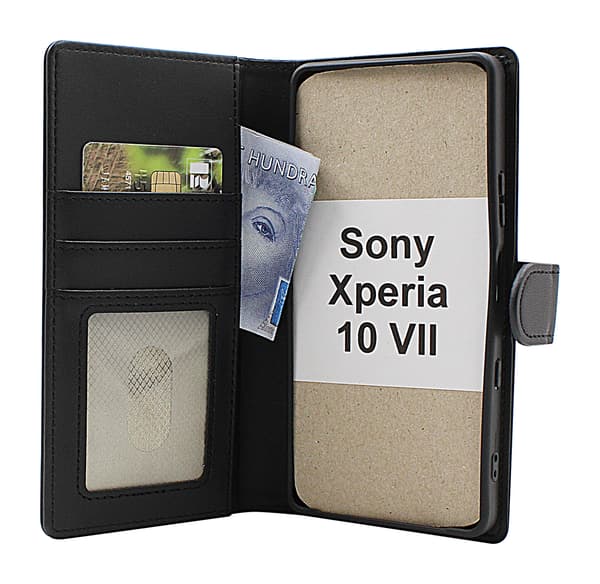 Skimblocker Sony Xperia 10 VII Plånboksfodral Brandy