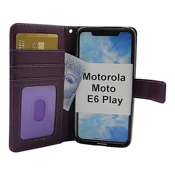 New Standcase Wallet Motorola Moto E6 Play Lila