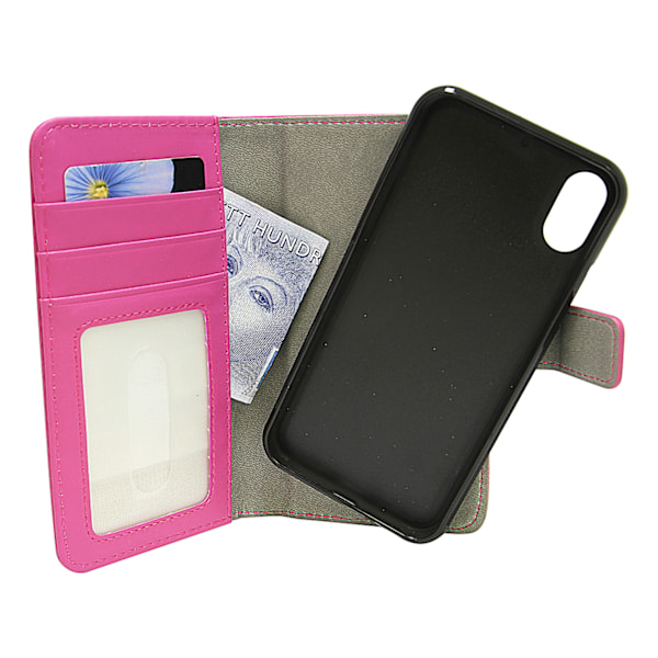 Magnet Wallet iPhone X/Xs Hotpink